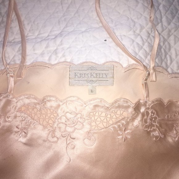 Kris Kelly Silk Charmeuse Teddy  Vintage - Picture 6 of 6
